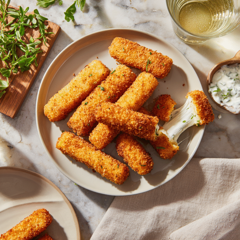 Crispy potato cheese sticks with a golden crust and melted cheese inside, served as a savory snack or appetizer.