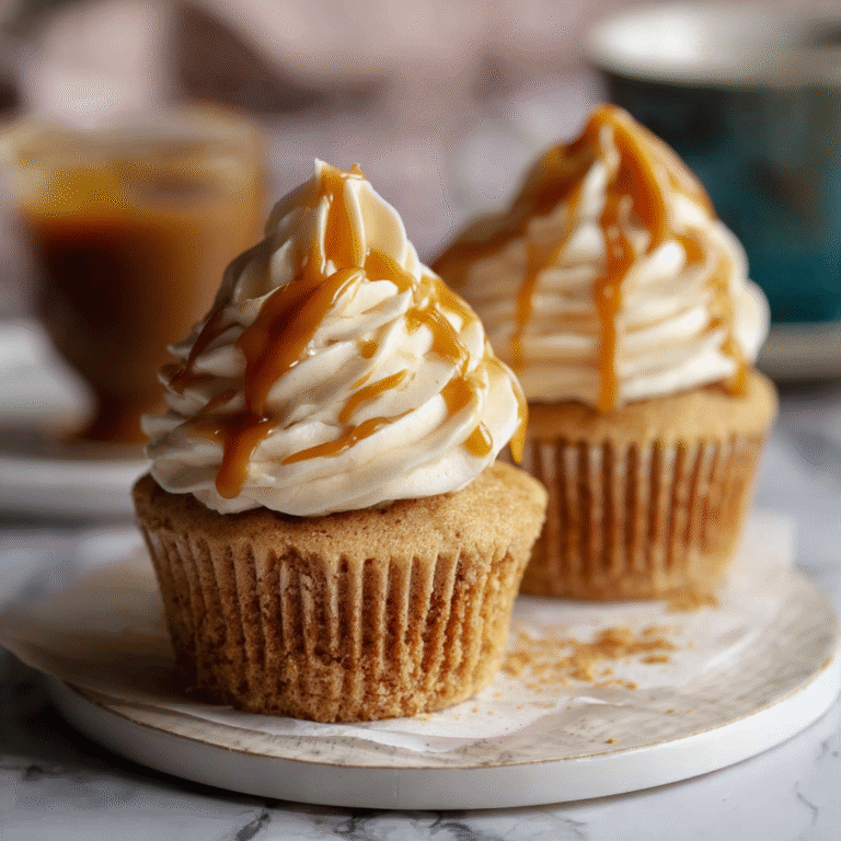 Harry Potter Butterbeer cupcakes topped with creamy butterscotch frosting, styled as a magical themed dessert.