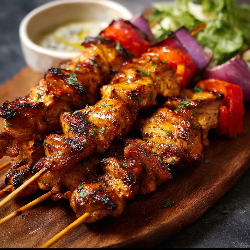 Brochettes de Poulet Style Charbon : Le Secret du “Smoky” Parfait sans Barbecue